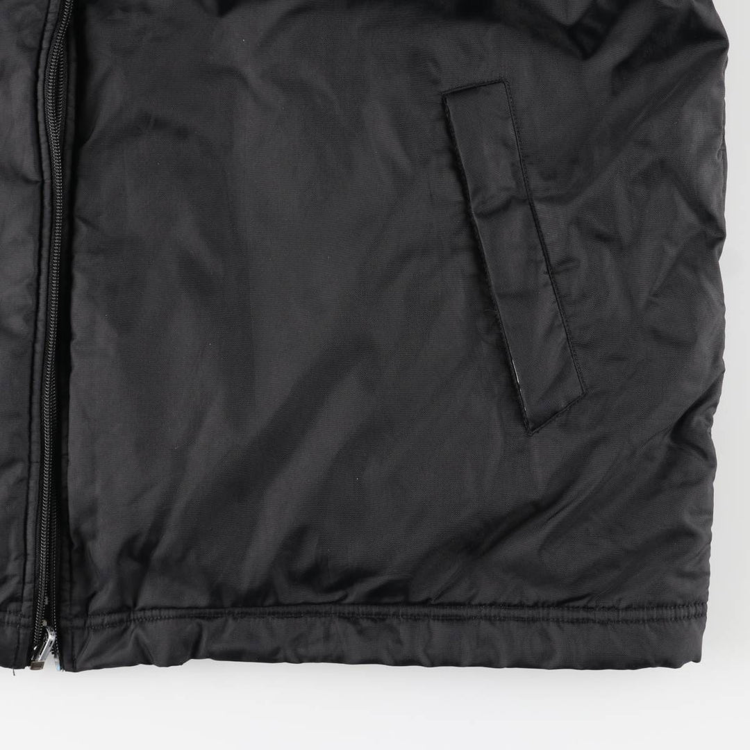 2000'S Nike reversible fleece puffer jacket, men's size XL Nylon black type Vintage Second Hand