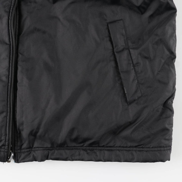 2000'S Nike reversible fleece puffer jacket, men's size XL Nylon black type Vintage Second Hand