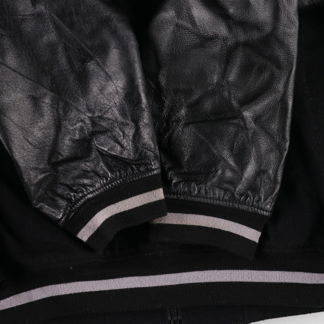 Leather sleeve wool varsity jacket award jacket varsity jacket men's XXL /eaa386128