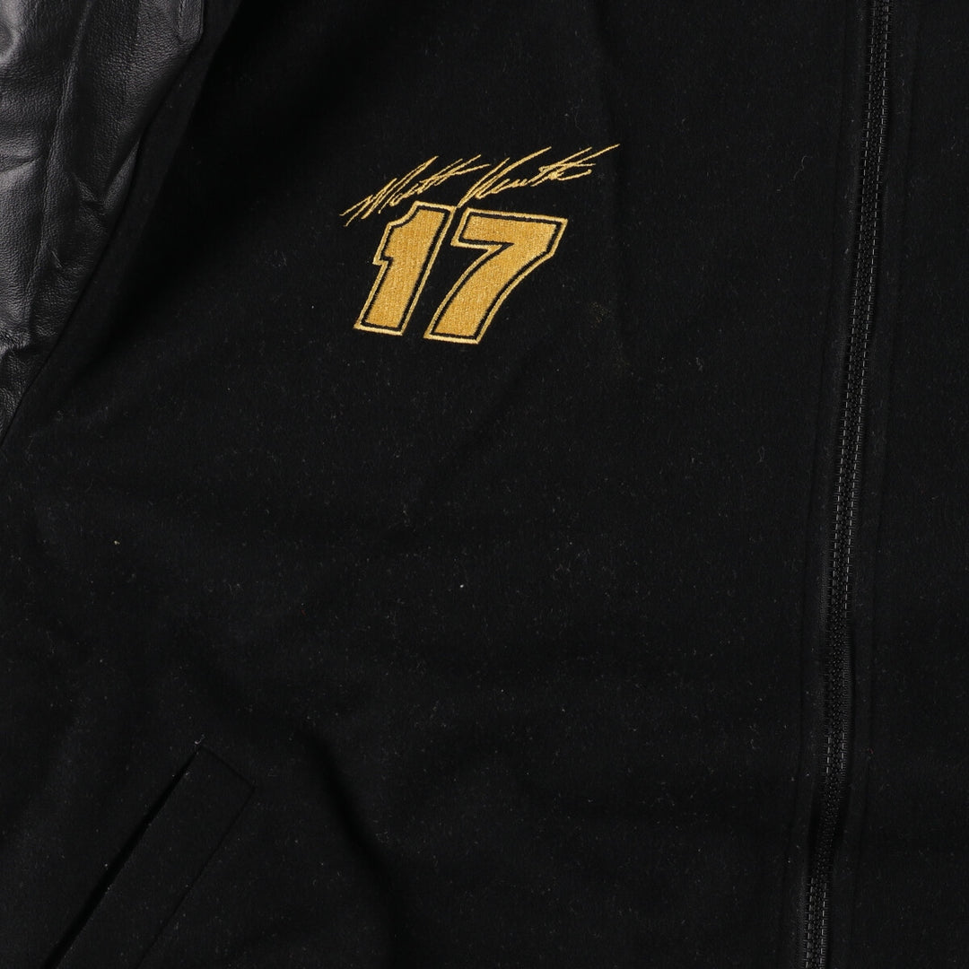 Leather sleeve wool varsity jacket award jacket varsity jacket men's XXL /eaa386128