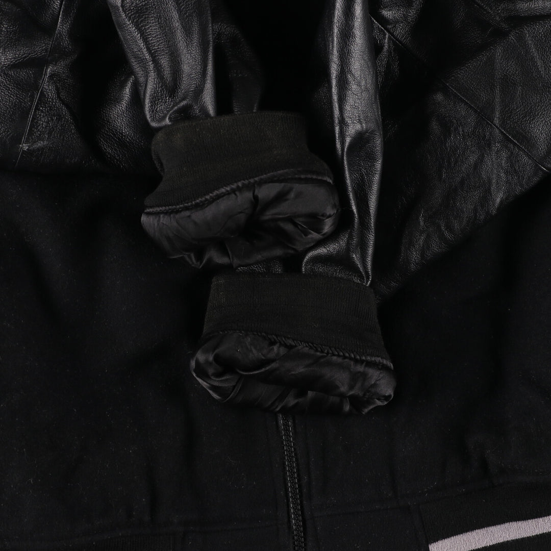 Leather sleeve wool varsity jacket award jacket varsity jacket men's XXL /eaa386128