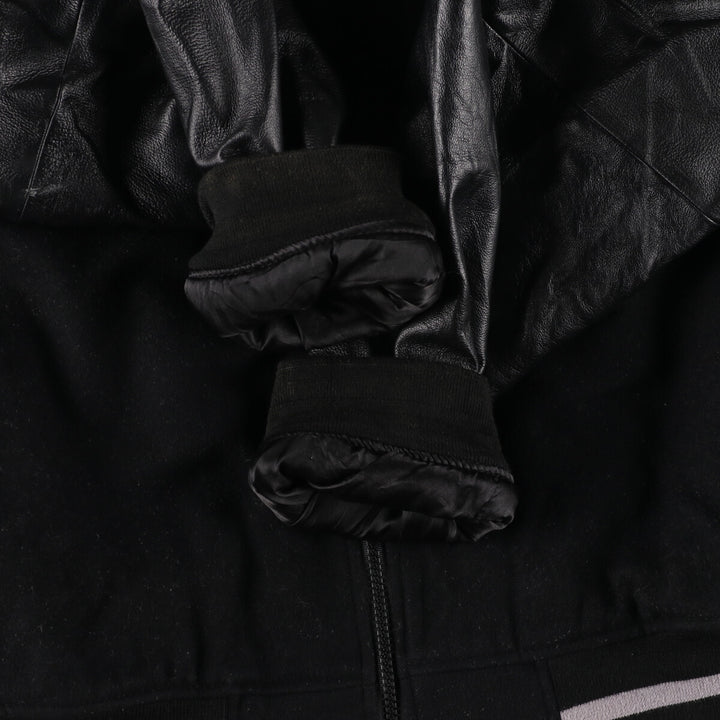 Leather sleeve wool varsity jacket award jacket varsity jacket men's XXL /eaa386128