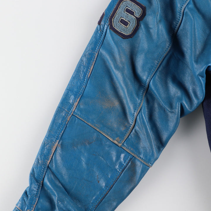 ~90'S Leather Sleeve Wool Stadium Jacket Award Jacket Varsity Jacket Men's M Vintage /eaa386130