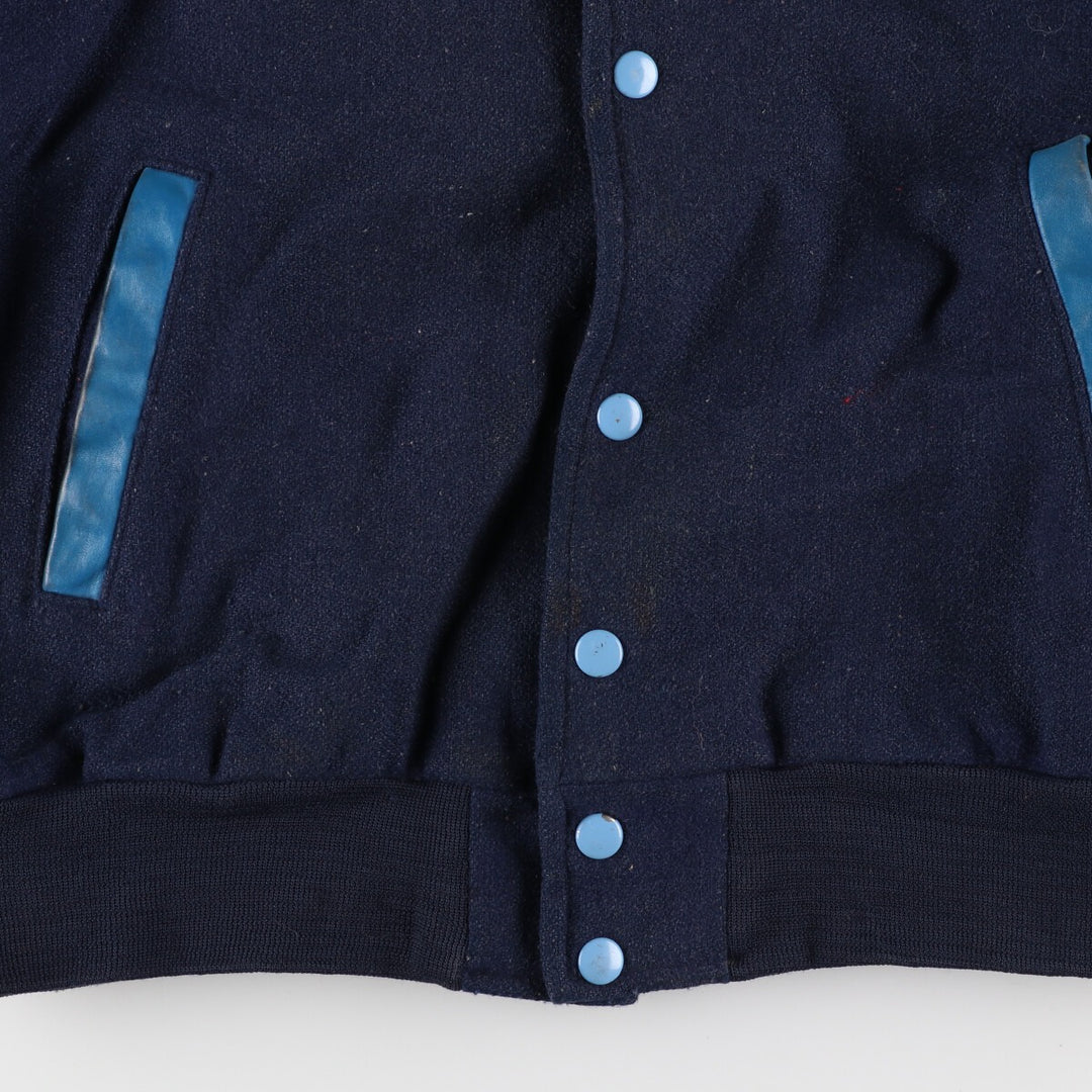 ~90'S Leather Sleeve Wool Stadium Jacket Award Jacket Varsity Jacket Men's M Vintage /eaa386130