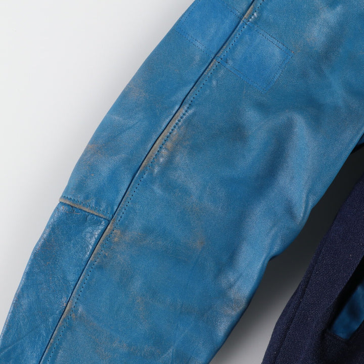 ~90'S Leather Sleeve Wool Stadium Jacket Award Jacket Varsity Jacket Men's M Vintage /eaa386130