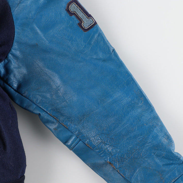 ~90'S Leather Sleeve Wool Stadium Jacket Award Jacket Varsity Jacket Men's M Vintage /eaa386130