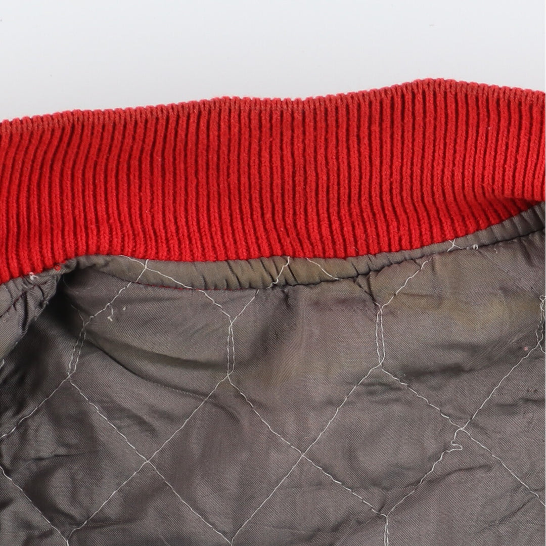 80s-90'S Leather Sleeve Wool Stadium Jacket Award Jacket Varsity Jacket Men's XL Vintage /eaa386131