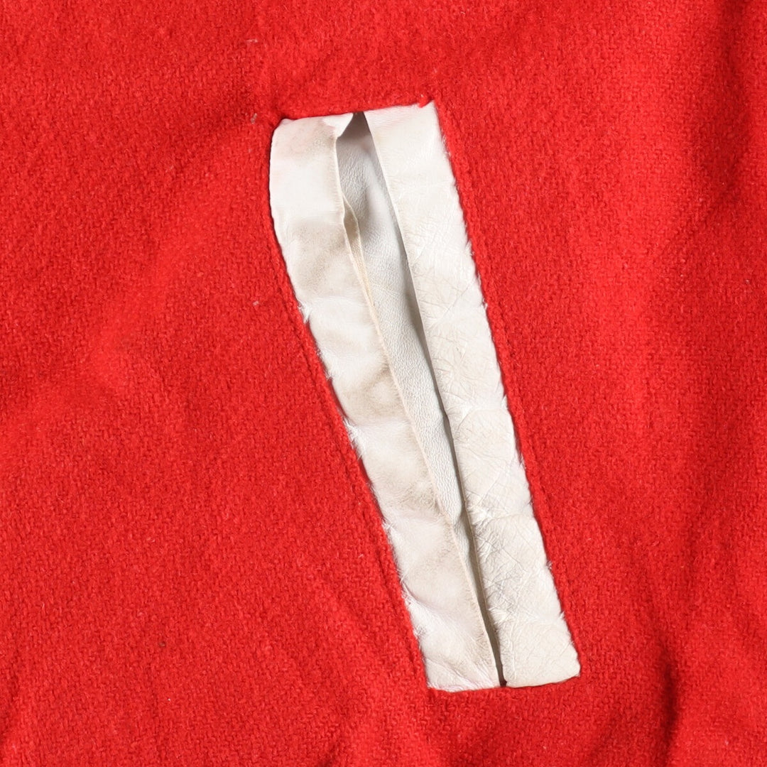 80s-90'S Leather Sleeve Wool Stadium Jacket Award Jacket Varsity Jacket Men's XL Vintage /eaa386131