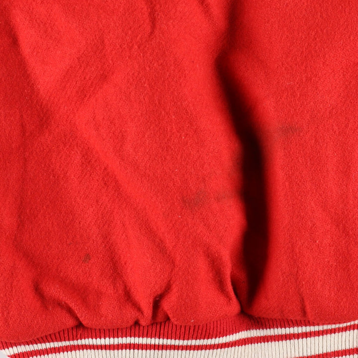 80s-90'S Leather Sleeve Wool Stadium Jacket Award Jacket Varsity Jacket Men's XL Vintage /eaa386131