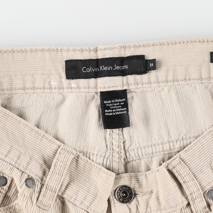 Calvin klein STRAIGHT LEG corduroy pants for men w34 / eaa386147