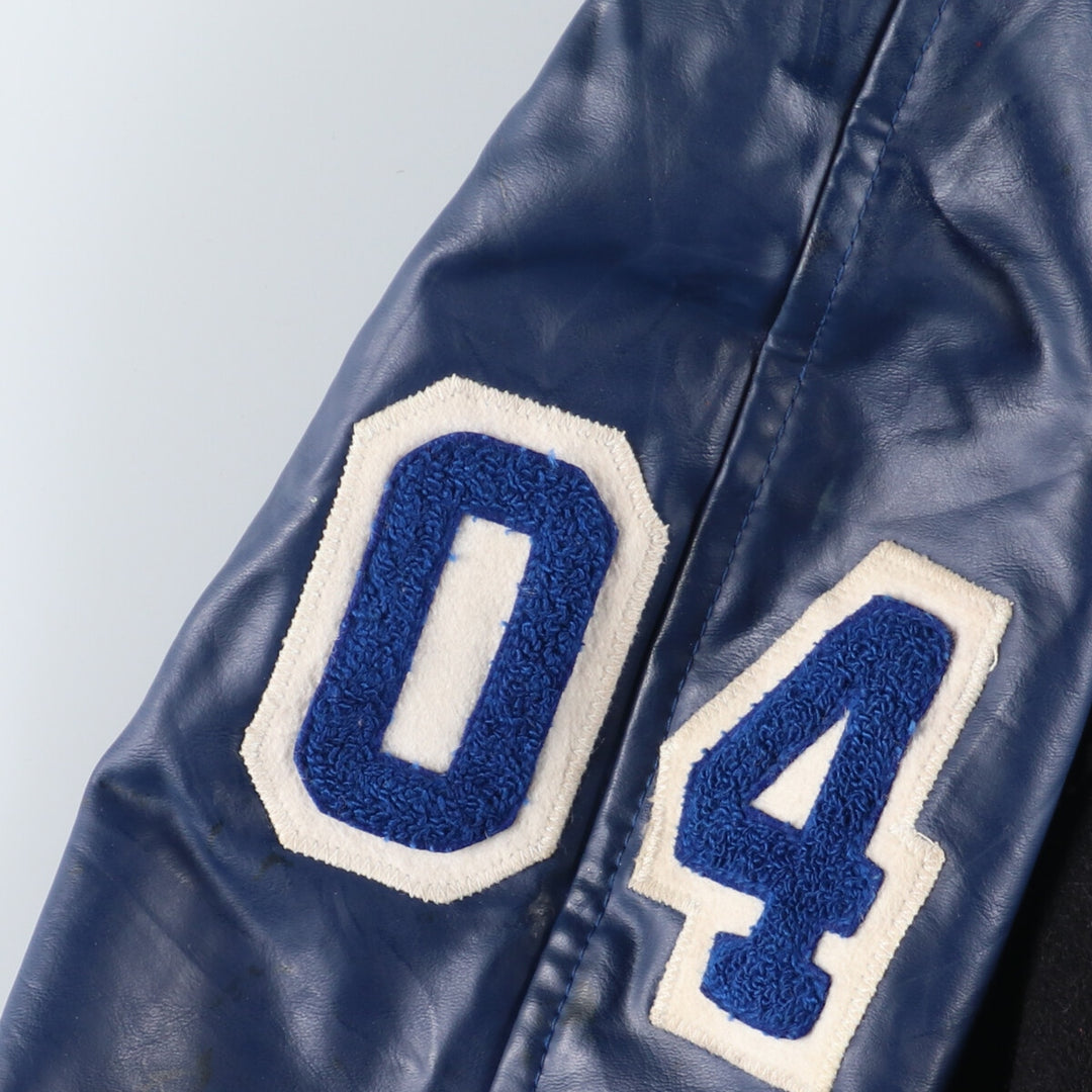 90'S Matt's Jackets Leather Sleeve Wool Varsity Jacket Award Jacket Varsity Jacket Made in USA Men's M /eaa386278