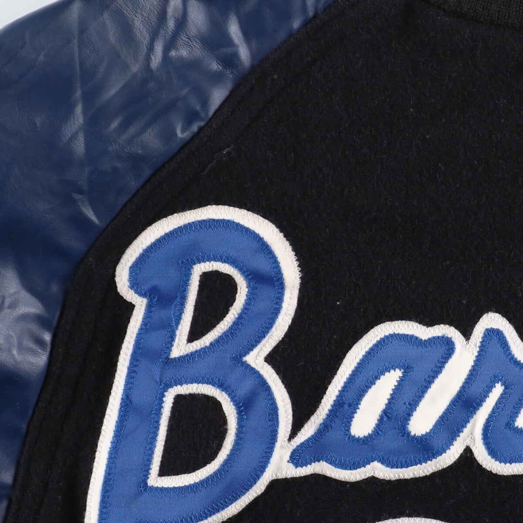 90'S Matt's Jackets Leather Sleeve Wool Varsity Jacket Award Jacket Varsity Jacket Made in USA Men's M /eaa386278