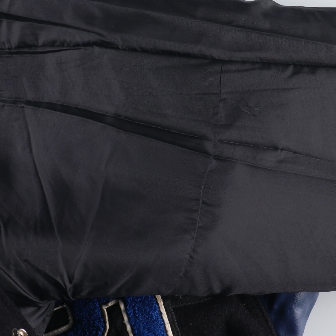 90'S Matt's Jackets Leather Sleeve Wool Varsity Jacket Award Jacket Varsity Jacket Made in USA Men's M /eaa386278