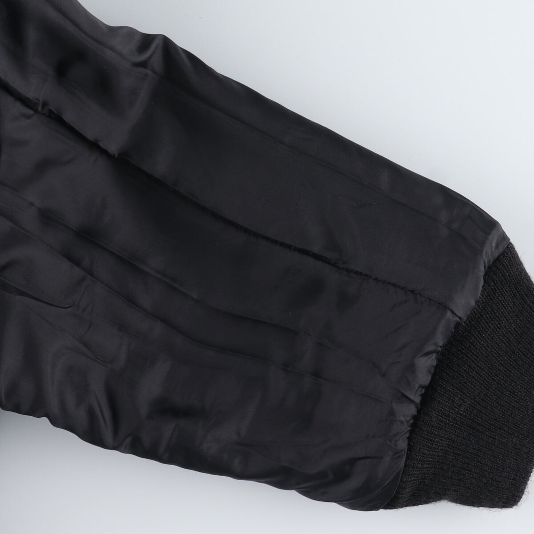 90'S Matt's Jackets Leather Sleeve Wool Varsity Jacket Award Jacket Varsity Jacket Made in USA Men's M /eaa386278