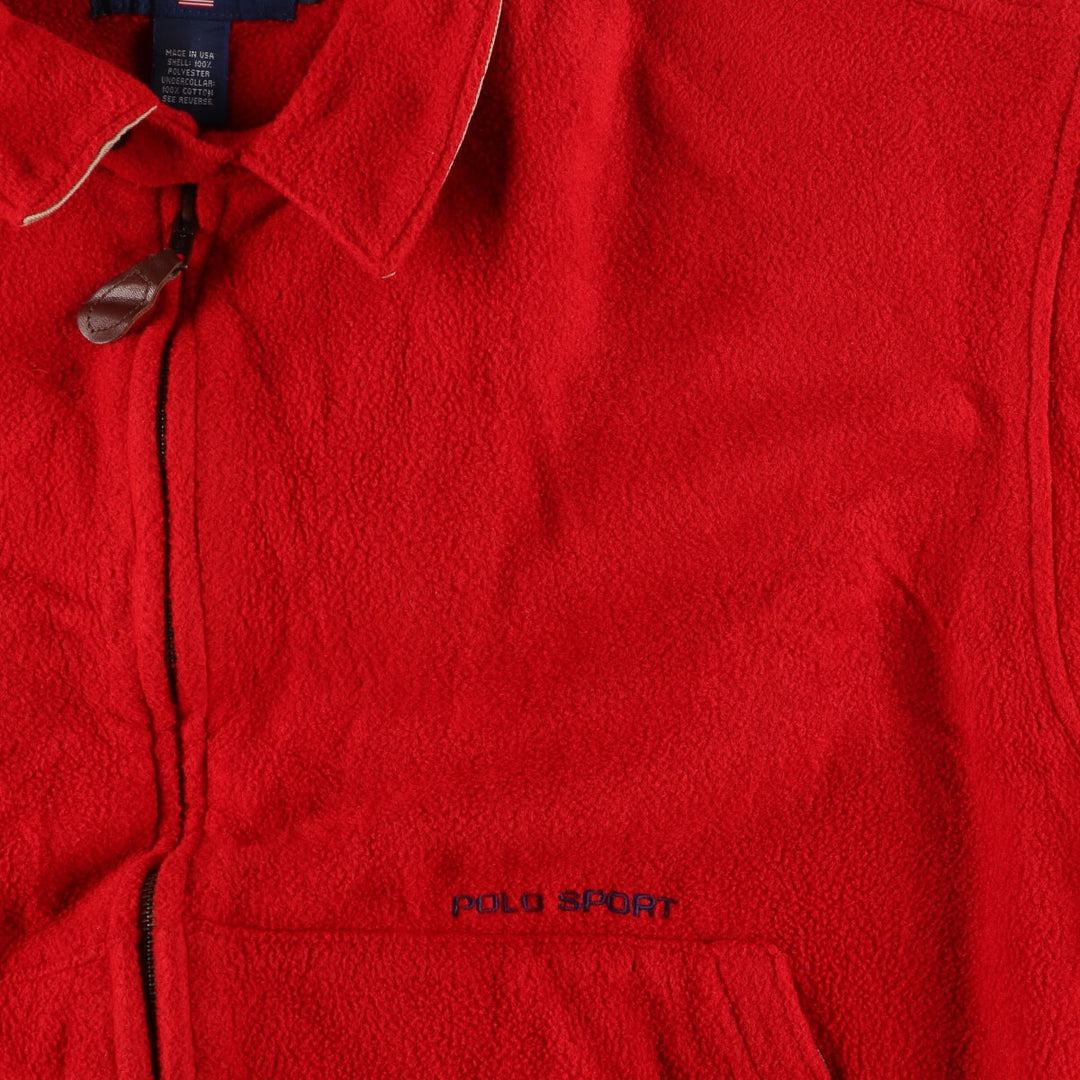 90'S Ralph Lauren POLO SPORT Polo Sport Fleece Jacket Made in USA Men's L Vintage /eaa386327