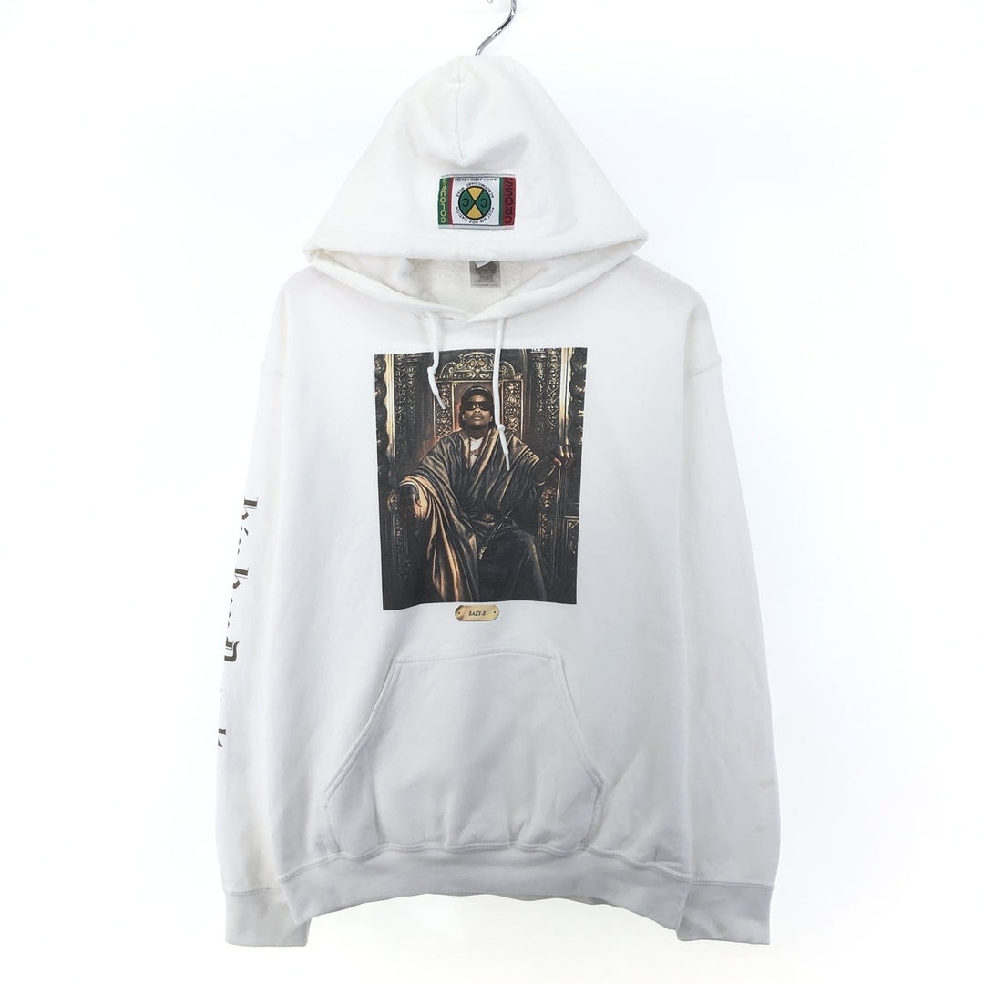 CROSS COLOURS EAZY-E Sleeve Print Band Sweat Pullover Hoodie Men's M /eaa386365