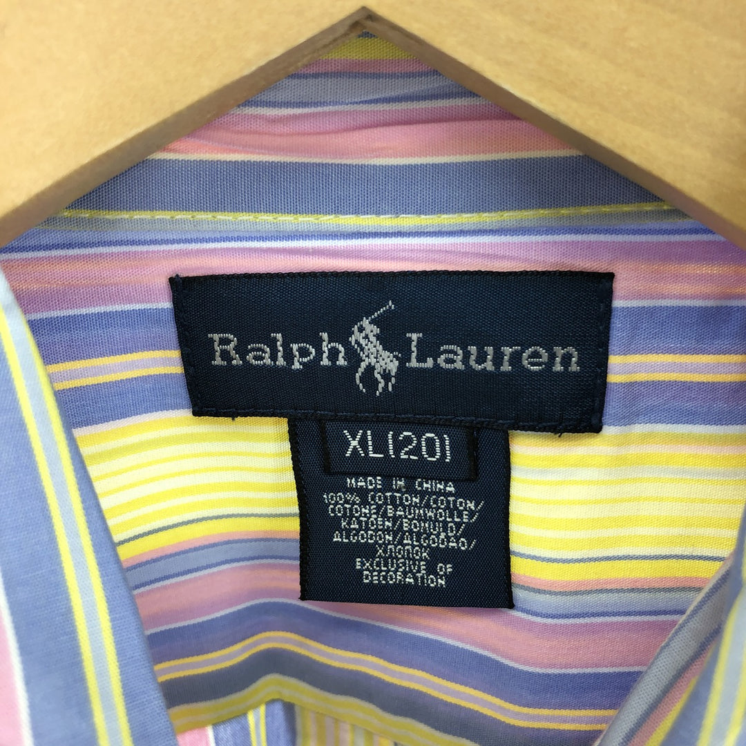 Ralph Lauren RALPH LAUREN Long Sleeve Button Down Striped Shirt Women's XL /eaa386378