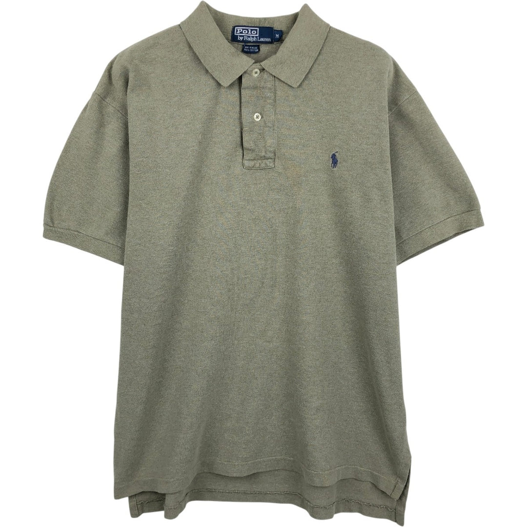 Ralph Lauren POLO by Ralph Lauren short sleeve polo shirt, men's size M cotton Beige type Vintage Second Hand