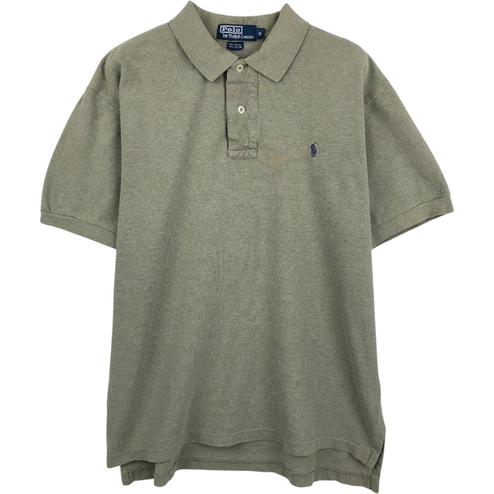 Ralph Lauren POLO by Ralph Lauren short sleeve polo shirt, men's size M cotton Beige type Vintage Second Hand