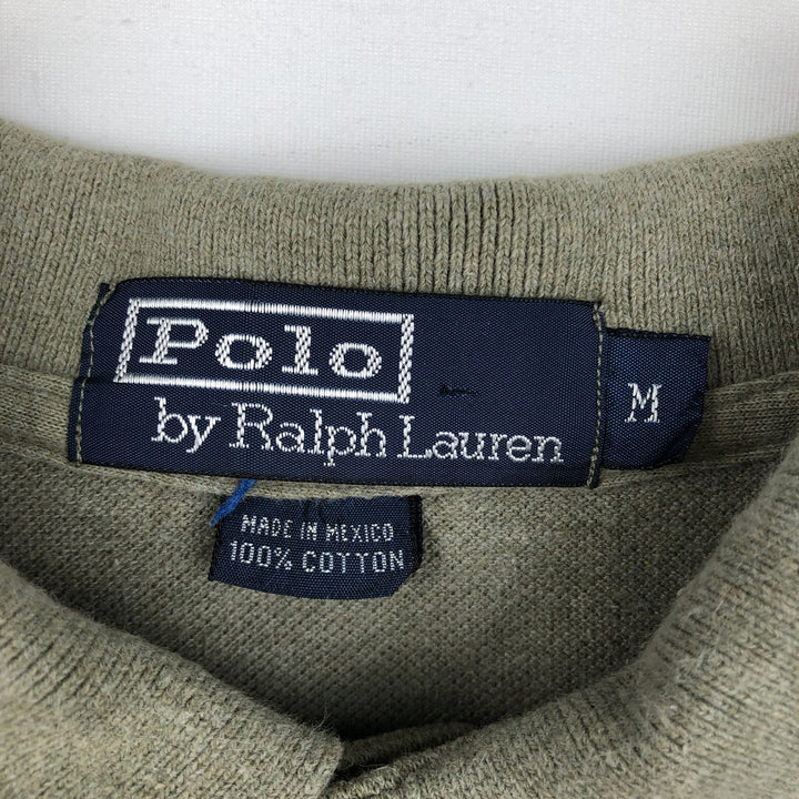 Ralph Lauren POLO by Ralph Lauren short sleeve polo shirt, men's size M cotton Beige type Vintage Second Hand