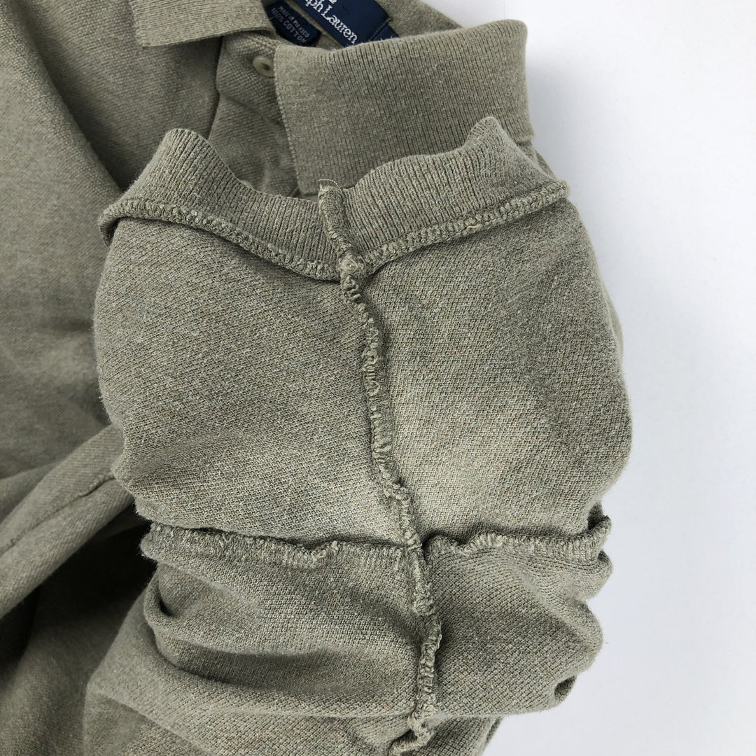 Ralph Lauren POLO by Ralph Lauren short sleeve polo shirt, men's size M cotton Beige type Vintage Second Hand
