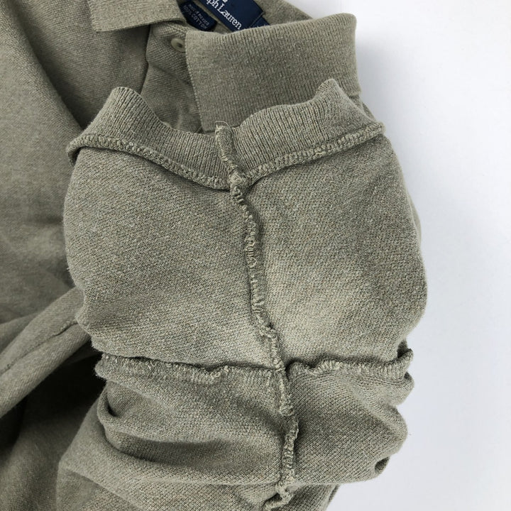 Ralph Lauren POLO by Ralph Lauren short sleeve polo shirt, men's size M cotton Beige type Vintage Second Hand