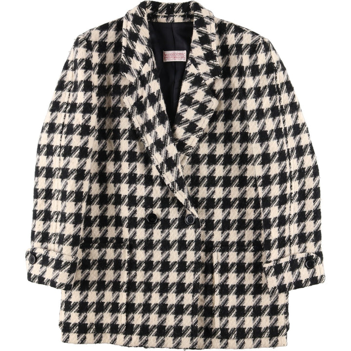 70'S Pendleton Houndstooth Pattern Wool Tailored Jacket Made in USA Women's L Vintage /eaa386703