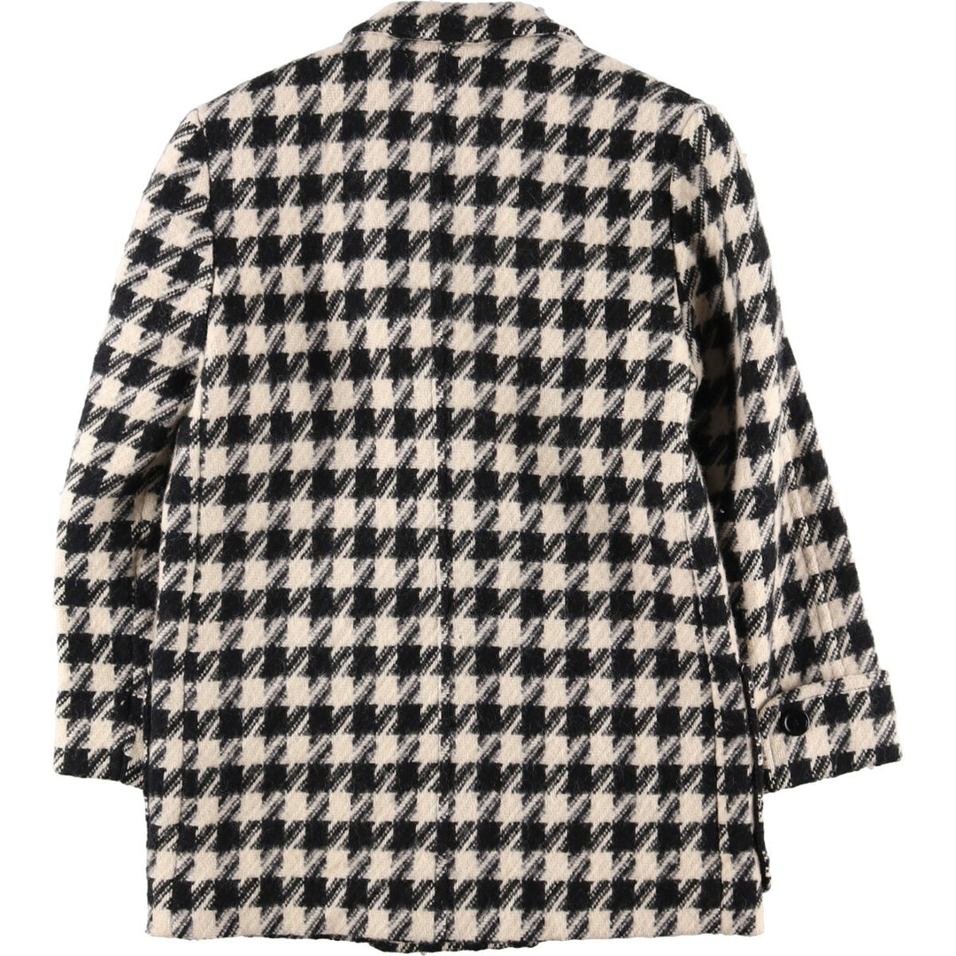 70'S Pendleton Houndstooth Pattern Wool Tailored Jacket Made in USA Women's L Vintage /eaa386703