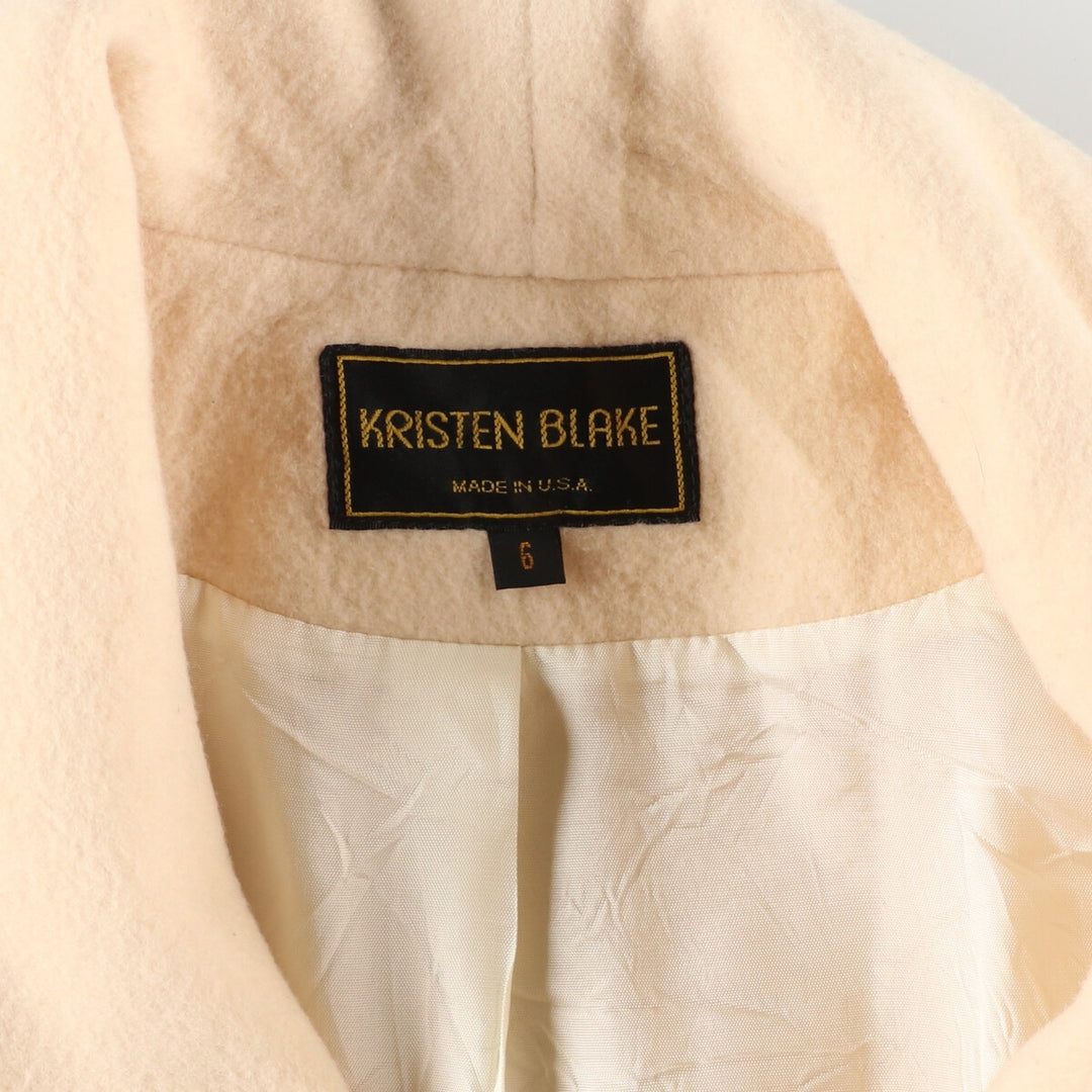 80'S KRISTEN BLAKE wool half coat made in USA, women's L, vintage /eaa386705