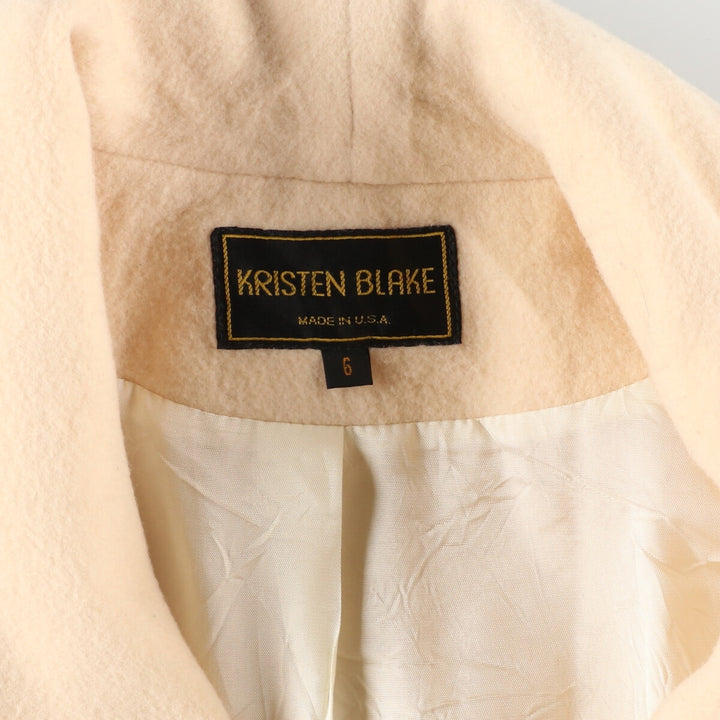 80'S KRISTEN BLAKE wool half coat made in USA, women's L, vintage /eaa386705