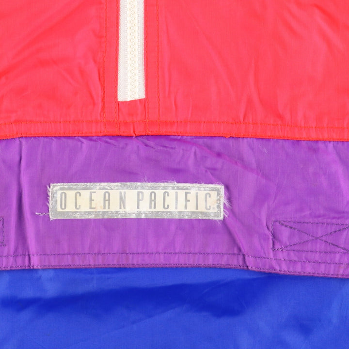 90'S Ocean Pacific Silver Tag Back Print Anorak Parka Men's M Vintage /eaa386748