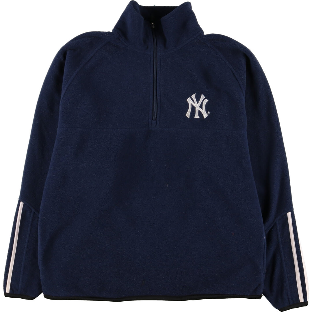 Adidas MLB NEW YORK YANKEES Half Zip Fleece Pullover Men's M /eaa386773