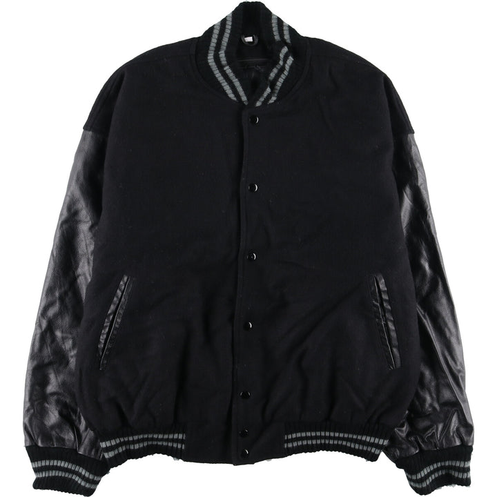 Leather sleeve wool varsity jacket award jacket varsity jacket men's XL /eaa386912