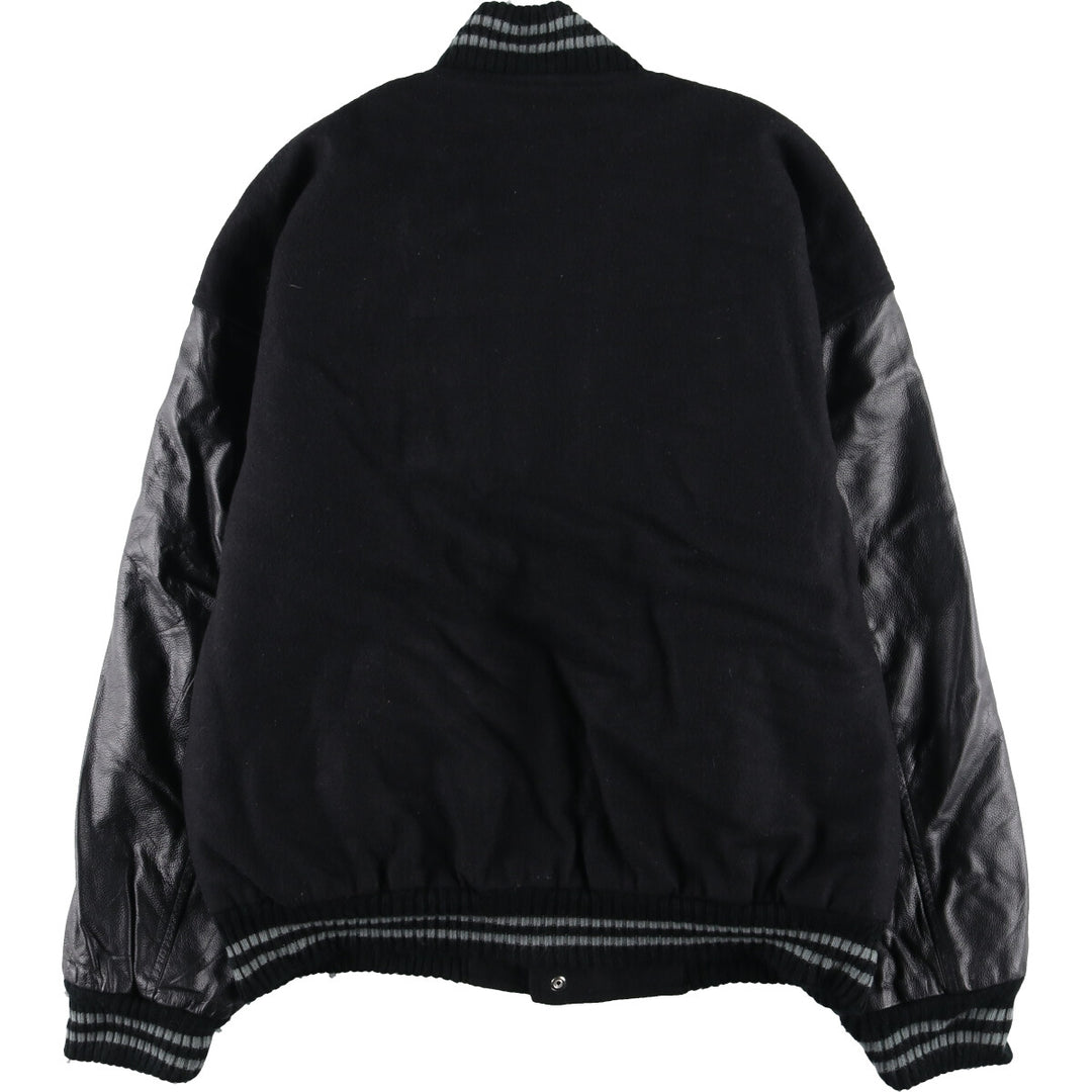 Leather sleeve wool varsity jacket award jacket varsity jacket men's XL /eaa386912
