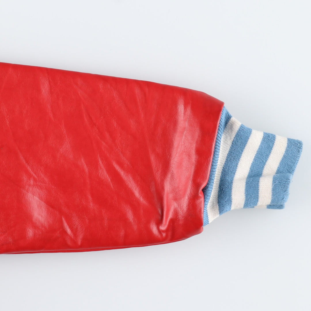 80'S awards USA leather sleeve wool varsity jacket, award jacket, varsity jacket, made in USA, men's S, vintage /eaa386913