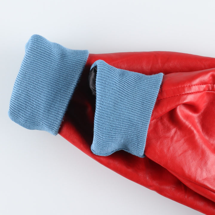 80'S awards USA leather sleeve wool varsity jacket, award jacket, varsity jacket, made in USA, men's S, vintage /eaa386913