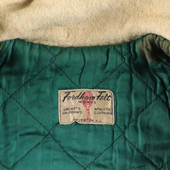 60'S FORDHAM FELT Wool Stadium Jacket Award Jacket Varsity Jacket Men's M Vintage /eaa386915