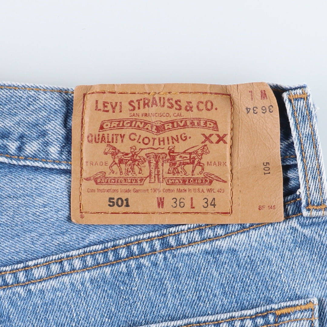 90'S Levi's 501 Jeans Straight Denim Pants Made in USA Men's W35 Vintage /eaa386966