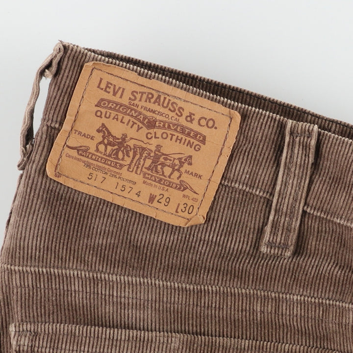 80'S Levi's 517-1574 Bootcut Corduroy Pants Made in USA Men's W29 Vintage /eaa387316