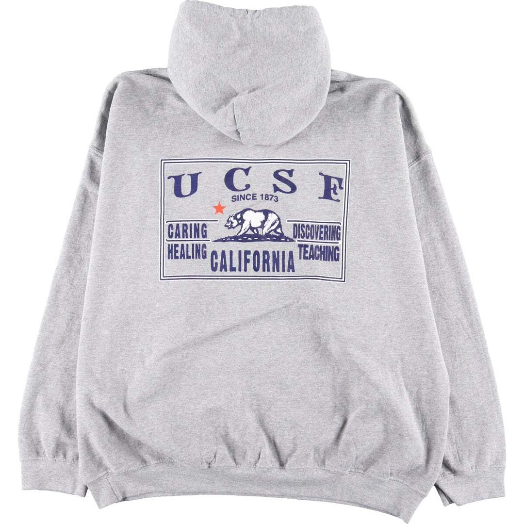 Gildan UCSF University of California, San Francisco College Sweatshirt Pullover Hoodie Men's XXL / eaa387329