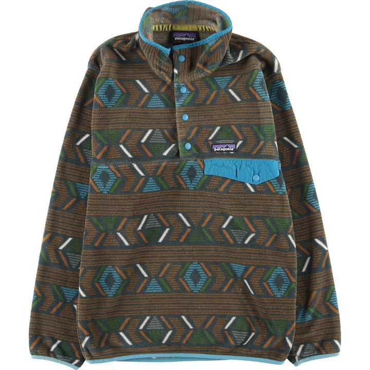 2017 Patagonia SYNCHILLA Synchilla Snap T 25450FA17 All-over print Half snap fleece pullover Men's XS /eaa387356