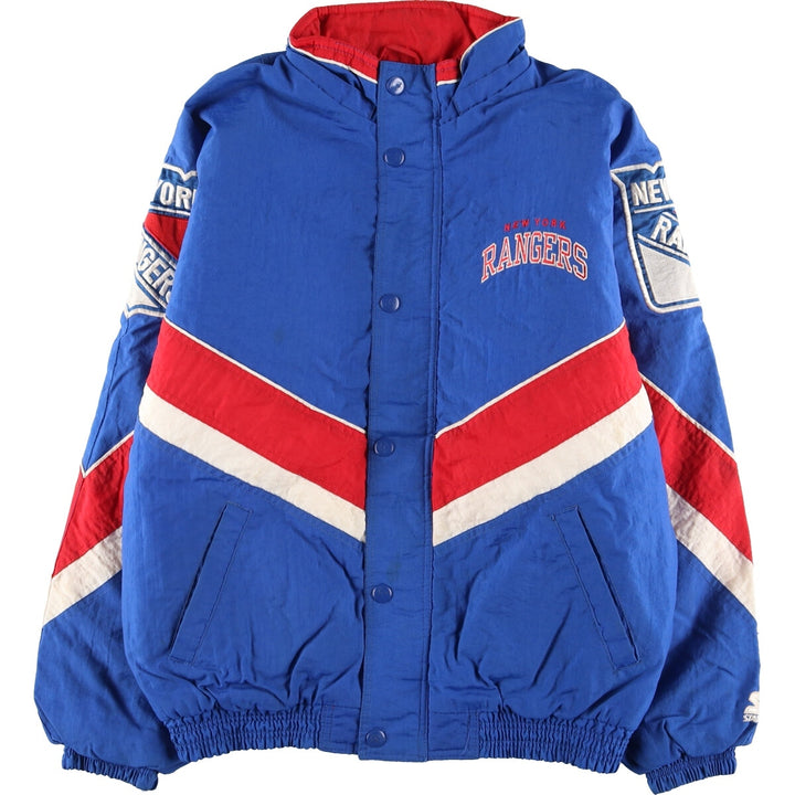 90'S Starter NHL New York Rangers Padded Jacket Men's XL Vintage /eaa387374