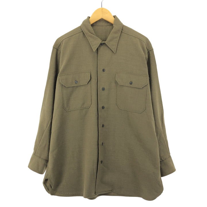 1940'S USARMY Military Wool Shirt Made in USA Men's L Vintage /eaa387475