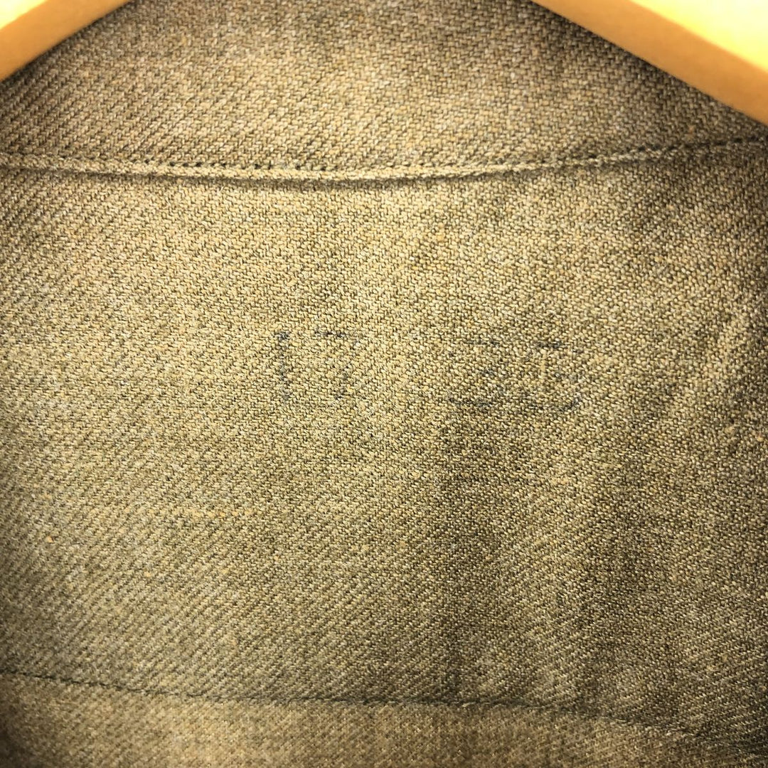 1940'S USARMY Military Wool Shirt Made in USA Men's L Vintage /eaa387475