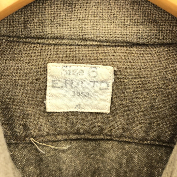 1950'S British military genuine wool shirt size 6 men's L vintage /eaa387477