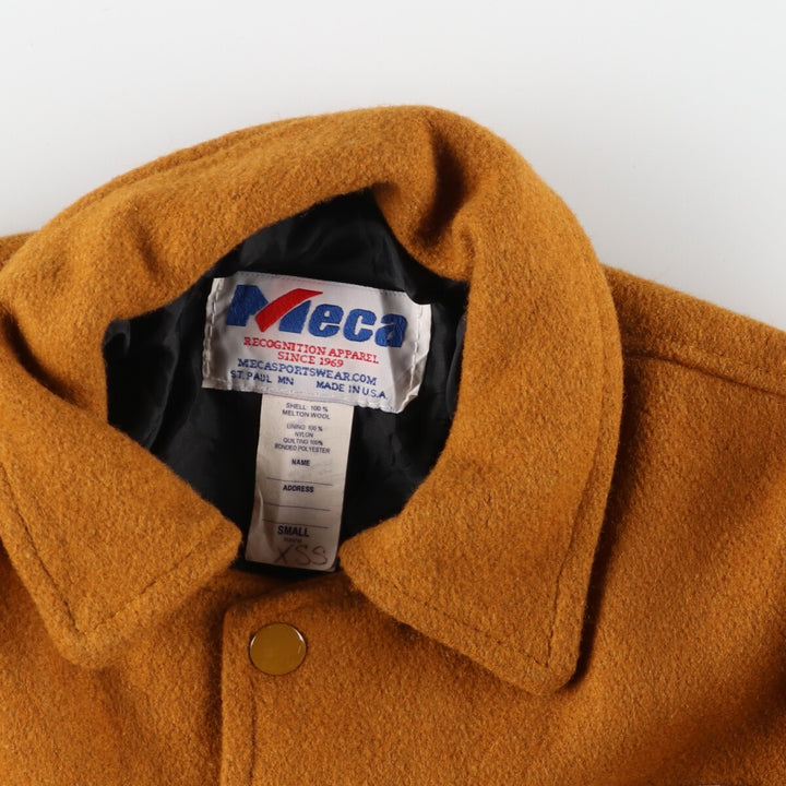 90'S MECA Collared Wool Varsity Jacket Award Jacket Made in USA Men's S Vintage /eaa387509
