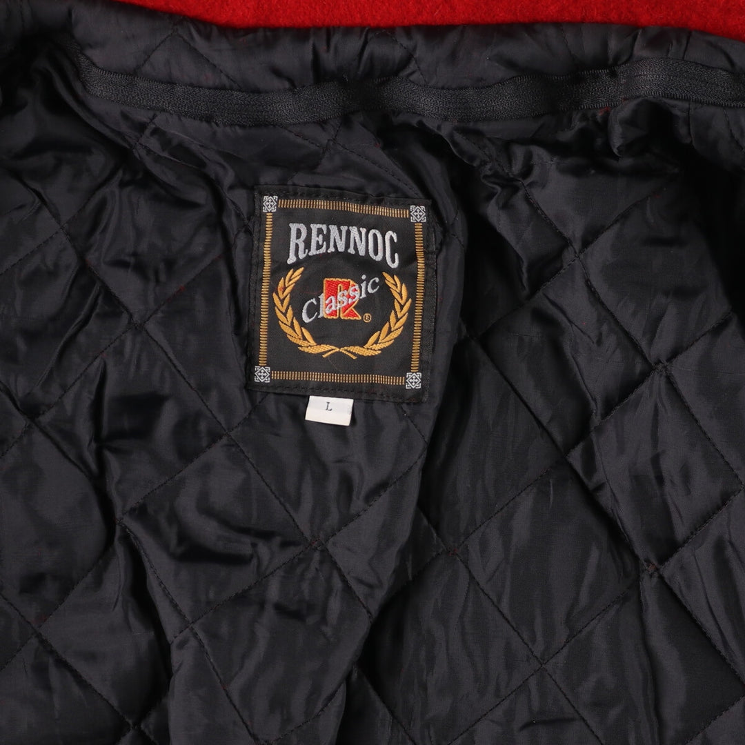 RENNOC Collared Wool Stadium Jacket Award Jacket Varsity Jacket Men's L /eaa387510