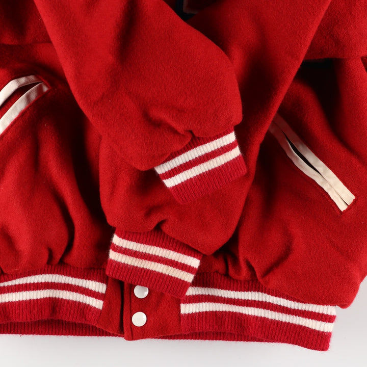 RENNOC Collared Wool Stadium Jacket Award Jacket Varsity Jacket Men's L /eaa387510