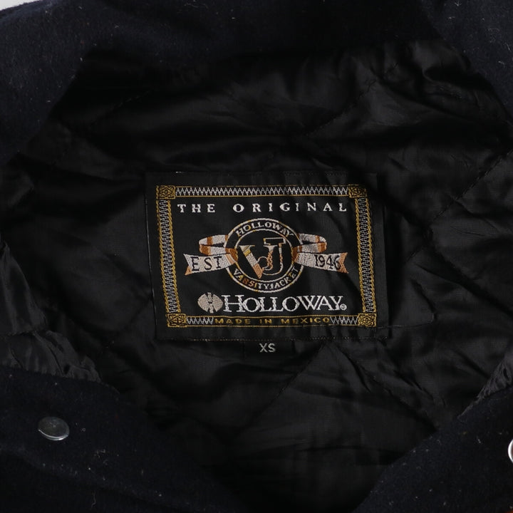 90'S HOLLOWAY Wool Stadium Jacket Award Jacket Varsity Jacket Men's XS Vintage /eaa387511