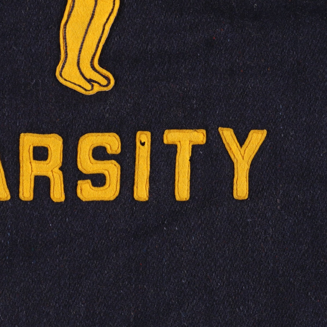 60'S FITT BRO Rabbit Hood Wool Stadium Jacket Award Jacket Varsity Jacket Men's M Vintage /eaa387512